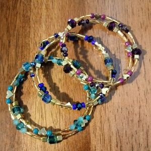 Indian style wire wrap bracelet